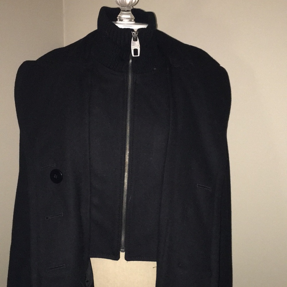 Miss Sixty Black Double-Breasted Coat - Picture 6 of 7
